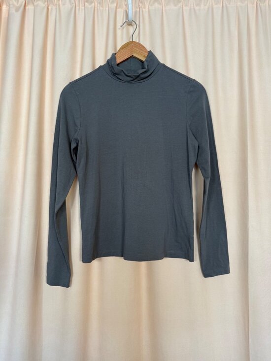 Pact Organic Tops - Pact Organic Cotton Turtleneck Women’s Size S Long Sleeve Green Earthy Layer